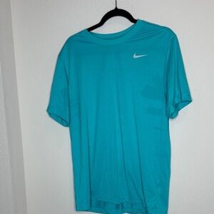 Nike Men's Turquoise Short Sleeve Tee